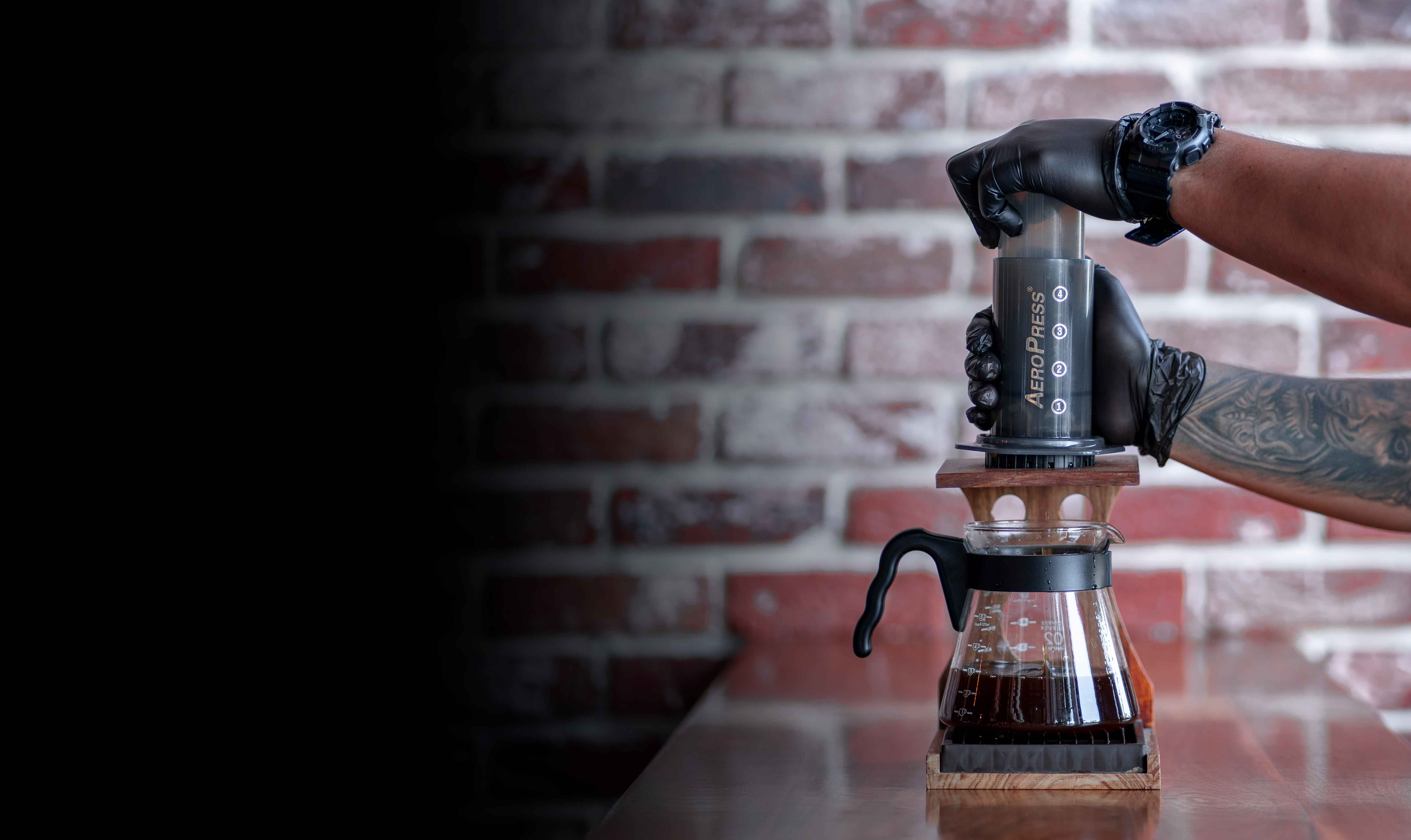 Dark coffee atmosphere